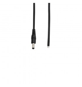 dc3.5*1.35mm male to open end with SR black cable Length 25 cm
